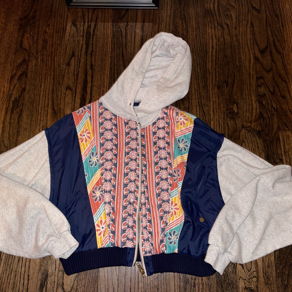 Free people we the free hoodie zip up